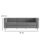 Flash Furniture HERCULES Regal Series Reception Set in Gray LeatherSoft ZB-REGAL-810-SET-GY-GG - alternate 8